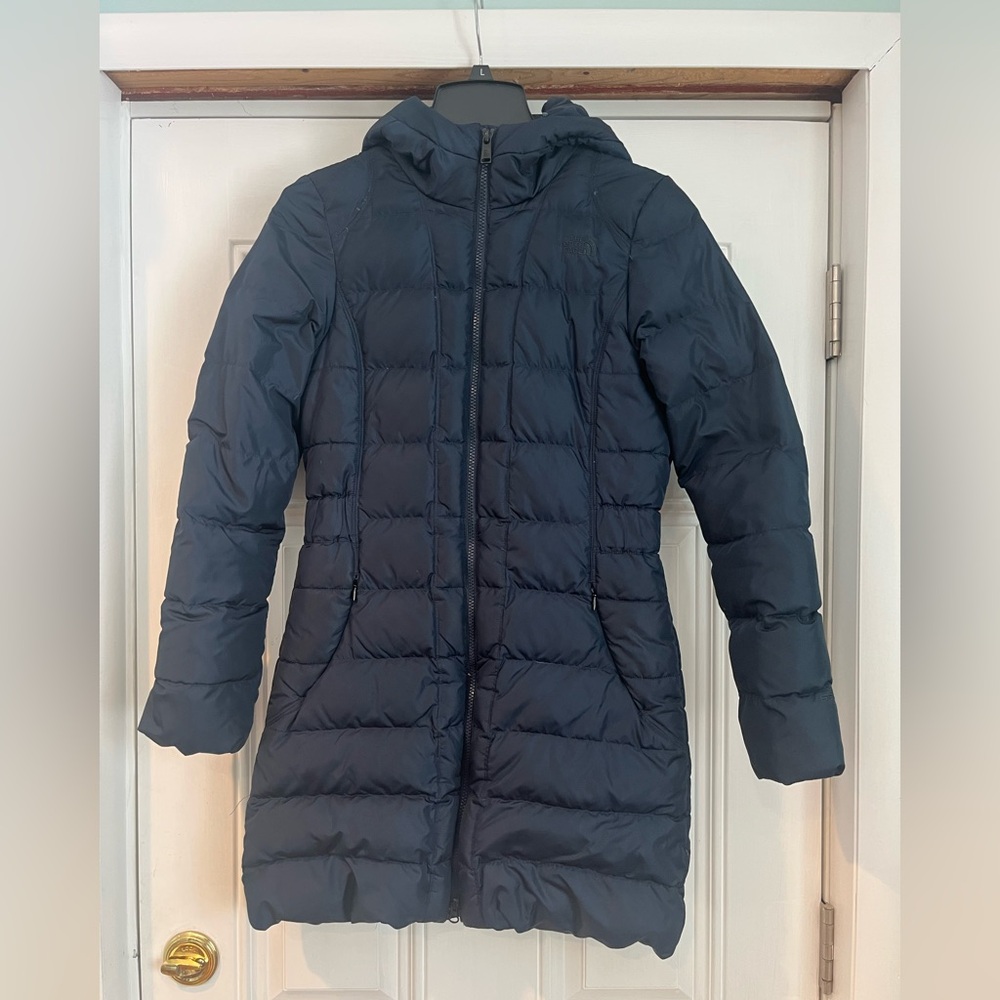 The North Face Women's Navy Dark Blue Puffer Down Coat